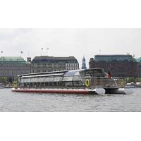 3700_6299 Alsterschiff ALSTERSONNE der Alstertouristik auf der Binnenalster. | Alsterschiffe - Fahrgastschiffe auf der Alster und den Hamburger Kanälen.